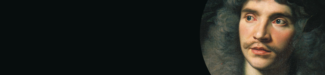 Portrait de Molière dans le rôle de César dans « La Mort de Pompée » de Pierre Corneille. / Oeuvre datée vers 1656 (date à laquelle Molière jouait le rôle). / 1656 / 1622- 1673 / Nicolas Mignard / 1606- 1668 / Français / Lieu de conservation: Collection d